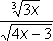 e to the power of the square root of ( 2x - 17 )